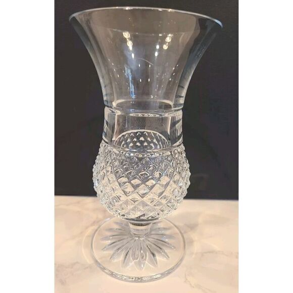 Waterford Crystal Cashel Patterned Posy Jarrón Vase 6" Cut Crystal EUC - Picture 2 of 9
